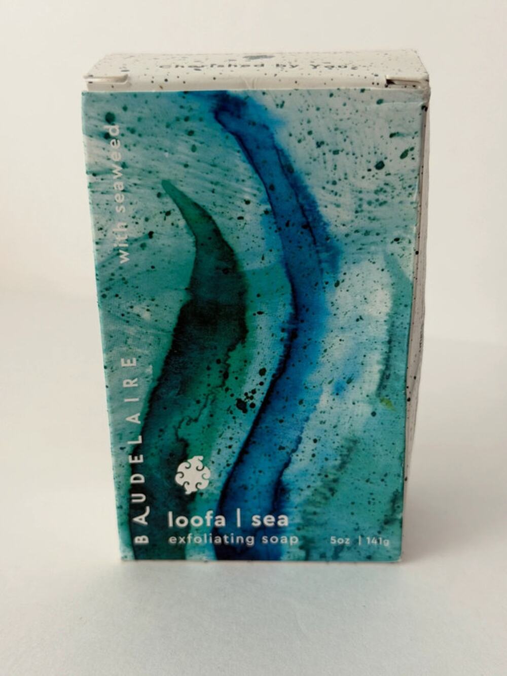 Baudelaire Sea Loofah Exfoliating Soap with Seaweed 5 oz New Made in USA